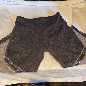 Grey and white leggings